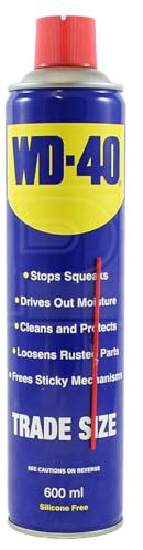 WD-40 Multi Use Lubricant Spray 600ml Original Professional Formula, Multipurpose WD40 Spray Lubricant for Maintenance, Rust Protection, and Water Displacement on Gears, Threads, and Hinges