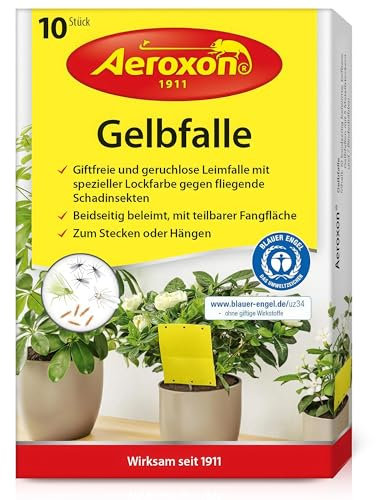 Aeroxon - Fliegenfänger Gelb-Sticker - 10 Stück