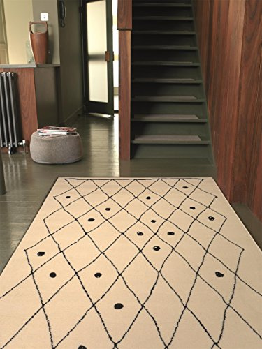 benuta Vintage Teppich im Used-Look Swing Beige 60x110 cm | Moderner Teppich für Schlafzimmer und Wohnzimmer