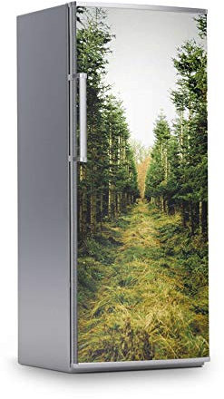 Kühlschrank Folie I Dekofolie für Kühlschranktür - Sticker Folie selbstklebend I Dekoration Küche - Design: Green Alley