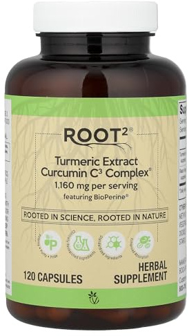 Vitacost Root2®, Turmeric Extract Curcumin C3 Complex®, 120 Capsules