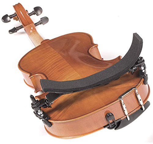 Bonmusica Schulterstütze für Violine 1/2 - für Linkshänder/Lefthand - Ergonomische Form - rutschfest - formbar - komfortabel gepolstert