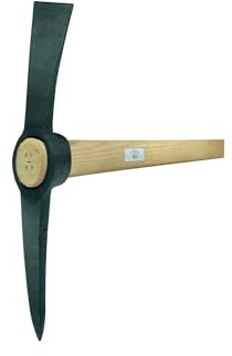 Ideal Kreuzhacke 3,5kg aus Stahl, Schwarz, 59.5 x 7 x 6.5 cm