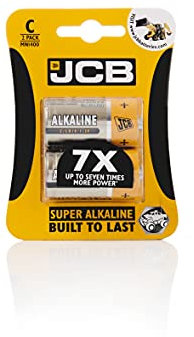 S5339 JCB C Size Super Alkaline Batteries - Pack of 2