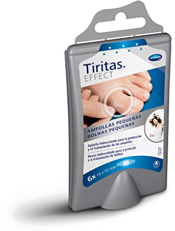 Tiritas Effect Ampollas Pequeñas: Apósitos Hidrocoloides; Ampollas en Dedos de Pies y Manos; Rozaduras por Zapatos o Guantes; 6 Unidades