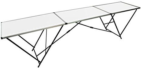 - Tapeziertisch 60 x 300 cm Fuß und Gestell aus Aluminium