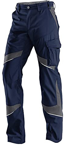 KÜBLER Workwear Unisex Hose Hose Activiq mit 2 Gesäßtaschen Größe 46 in dunkelblau/anthrazit