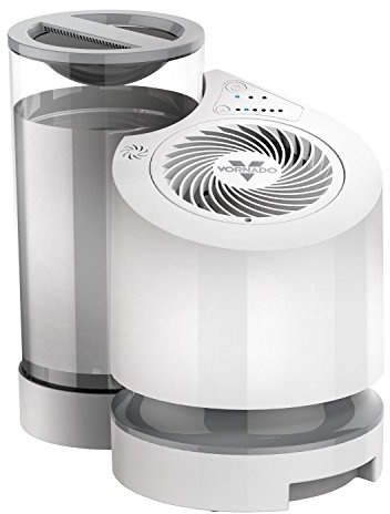 Vornado EV100 Evaporative Whole Room Humidifier with SimpleTank, Easy-Fill, 1 Gallon Capacity, 2 Speeds, Electronic Humidistat, Antimicrobial Treated Wick, Perfect for Home, Bedroom, and Living Room