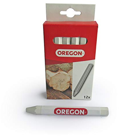 Oregon - Lot de 12 Craies de Marquage Blancs à 6 Faces, Multi-surface - Bois/Métal/Pierre/Béton/Tuiles/Céramique/Plastique/Verre & plus encore (295364)