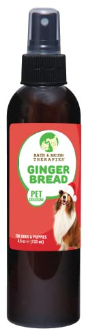Showseason Animal Products Bath & Brush Therapies Gingerbread Dog Cologne 4.5 oz | Dog Perfume Long Lasting | Deodorizing Spray