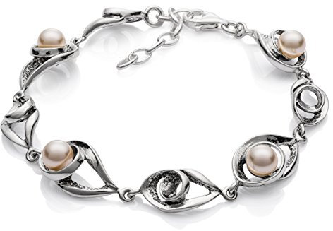 LillyMarie Verstellbares Damen Armband Mit Silber 925 Und Kristallperlen Zeitloses Schmuckstück