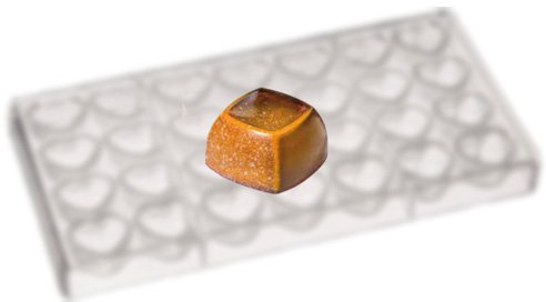 Martellato 28 Part Praline Mould, 28 x 28 x 16 mm, Polycarbonate, 28 x 16 mm