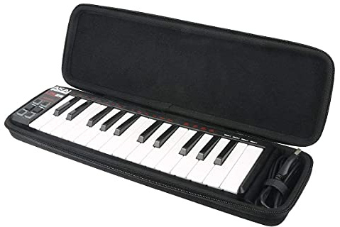 Khanka Hard Case for AKAI LPK25 Portable USB MIDI Keyboard Controller | Compatible with AKAI Professional LPK25 Portable USB MIDI Keyboard Controller;Hard Case for Storage,Case Only