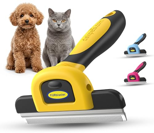 DakPets Tool & Pet Grooming Brush for Small, Medium & Large Dogs, Cats & Horses, With Short to Long Hair. Dramatically Reduces Shedding In Under 10 Minutes