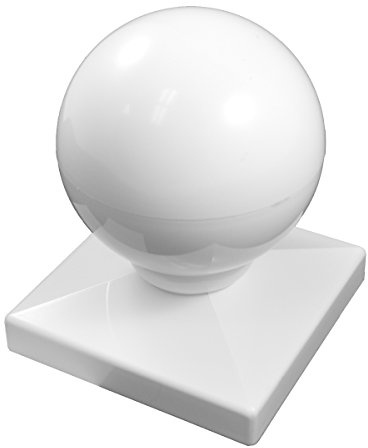 Weatherables 4x4 Post Caps – Weatherproof Premium Outdoor Vinyl Post Cover for Lasting Durability and Easy Installation on Vinyl Decks, Patios, Porches, or Mailbox Posts (Ball)