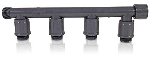 PVC-Verschraubung/Verteiler Rain Bird 4-fach Verteiler 1 Innengewinde x 1 Außengewinde; 4 Auslässe: 1 Innengewinde