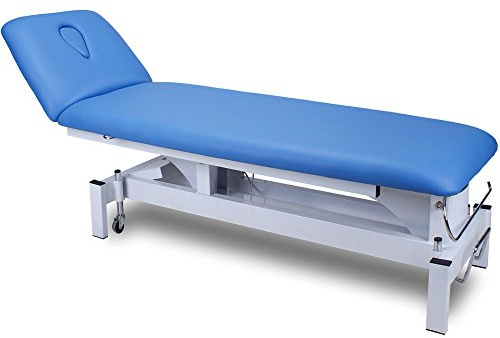 Elektrische Behandlungsliege Therapieliege Massageliege Blau 072301 (Mit Handbedienung)