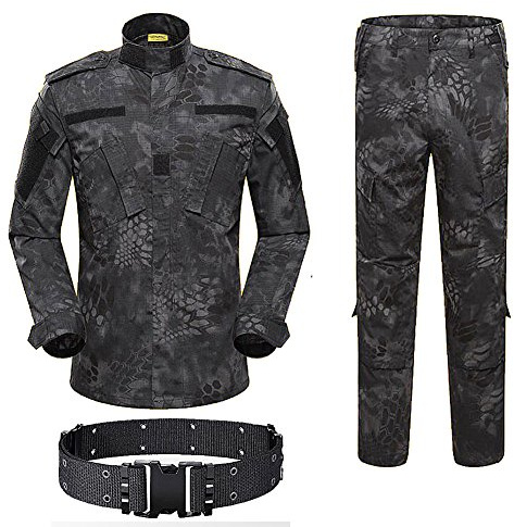 H World Shopping Taktische BDU-Kampfuniform, Jacke und Hose, Anzug für Armee, Militär, Airsoft, Paintball, Jagd, Schießen, Kriegsspiel, Wüste, Digital (AOR1