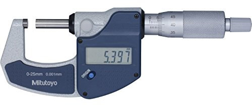 Mitutoyo Digital Outside Micrometer without Data Output, Measuring range 0 – 25 mm (1 Piece) 101166179