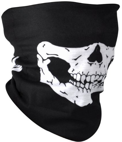 TRIXES Bandana multiuso con teschio per uomo e donna - Copertura protettiva per il viso - Scaldacollo - Motociclismo Skateboard Paintball Sport - Accessori moda Halloween
