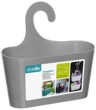 stardis - Portaoggetti per Doccia da Appendere, Porta mollette, portautensili, Grigio