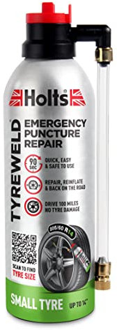 Holts Tyreweld Puncture Sealant 300ml, Emergency Tyre Repair Foam, Car Puncture Repair Kit Sealant To Get You Back On The Road, Quick & Easy Flat Tyre Foam, Drive Up To 100 Miles, No Tools Needed