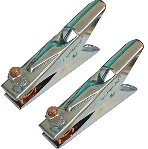 (Pack of 2) Parweld 400A Earth Clamp - Heavy Duty 400AMP Crocodile Welding Earth Clamp