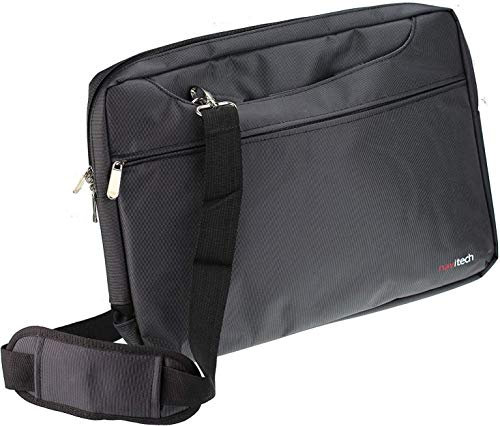 Navitech Black Sleek Premium Water Resistant Shock Absorbent 13 to15.6 Laptop/Netbook/Notebook Carry Bag Case Compatible with The Sony Vaio VPCEB4J0E/WI.CEK - White Laptop