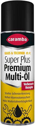 Caramba Super Plus Premium Multi Öl, Rostlöser, Schmiermittel, Kontaktspray und Reiniger, Verschleiß- und Korrosionsschutz, Mono-Sprühkopf, 300 ml