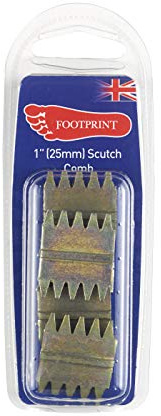Footprint 5 Pack of 1 Inch / 25mm Scutch Combs, for use with a Scutch Chisel