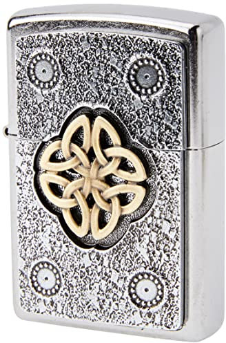 Zippo Sturmfeuerzeug 2004750 Emblem-Lighter with Celtic Knot, Silber, one Size