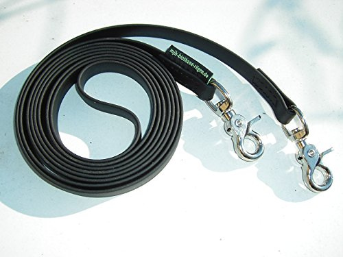 Angel for Pets MJH Beta BioThane Zügel Pony 16mm/2,40m schwarz vernäht