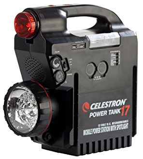 Celestron 18777 PowerTank 17 Rechargeable Power Supply, 12V-17Ah, Black