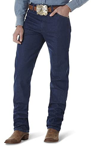 Wrangler Men's Original Fit Jean Jeans, Prewashed Indigo, 40W / 32L