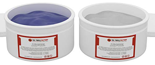 TFC Troll Factory Silikon Kautschuk Typ 4 I Knetsilikon, hart I 500 g (2 x 250 g)