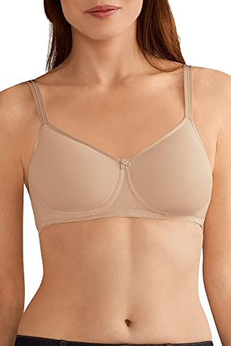 AMOENA Women's Mara Molded Foam Wire Free Bra Padded, Nude, M