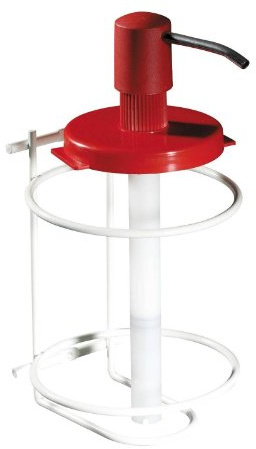 KingSpezial Spendersystem für 3L Dosen | Dosierpumpe mit Wandhalterung | Pumpsystem zum Aufschrauben | Exakte Dosierung | Passend für Wilpeg Handreiniger | Einfacher Wechsel der Behälter
