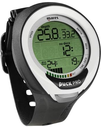 Mares Puck Pro+, Tauchcomputer Erwachsene, Unisex, Schwarz/Weiss