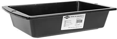 COGEX - Auge en plastique - 3L - Léger et facile à transporter - Convient pour les travaux de maçonnerie- Résistant, robuste - Permet un malaxage efficace - Multiples usages - Se nettoie facilement