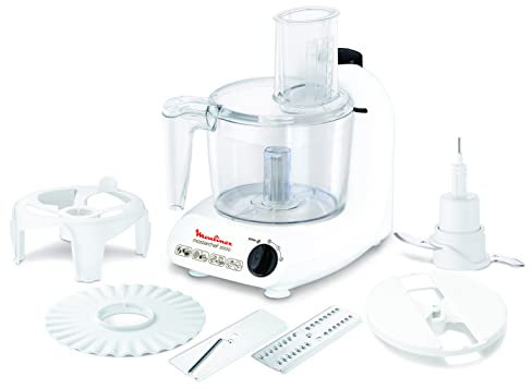 Moulinex Master Chef Robot multifonction, Puissance 500 W, 2 vitesses + fonction pulse, Râper, trancher, hacher, émulsifier, mixer FP211110