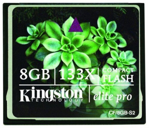 CF/8GB-S2 - Kingston Elite Pro - Tarjeta de memoria flash - 8 GB - 133x - Tarjeta CompactFlash adecuada para cámaras digitales profesionales