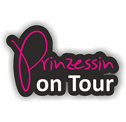 folien-zentrum - Prinzessin on Tour 12 x 7,5 cm - hochwertiger Aufkleber Auto Tuning - OEM & JDM Autosticker Kids Kinder - Lustige Aufkleber Decal für Car - Autoaufkleber - Made in Germany