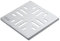 Bonomi Griglia per manichetta Inox 101x101x5mm, Multicolore, Standard