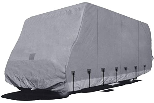 EUROPE Schutzhülle Abdeckplane für Wohnmobil Caravan Wohnwagen | atmungsaktiv stabil | Sommer & Winterabdeckung | mit Reißverschluss Höhe 2,70 m Länge - 6,10 m Breite 2,38 m Gr. 6