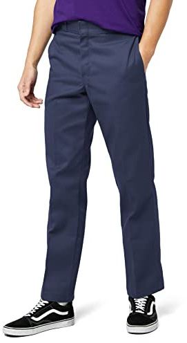 Dickies Orgnl 874-arbetsbyxa för män, avslappnade byxor, storlek W34/L34 (tillverkarens storlek: 34T), blå (Navy Blue NV), Blå (Dark Navy Dn), 34W / 34L