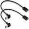 S SIENOC 30cm USB 3.0 Winkel Adapter - 90° Grad Winkeladapter - A-Stecker zu A-Buchse - kompatibel mit Allen USB Kabeln - optimale Kabelführung (up+down Winkel Kabel (A Stecker zu A Buchse))