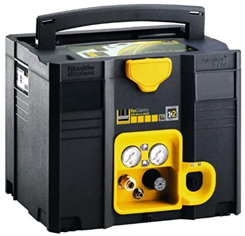 Schneider A911000 Druckluft Kompressor (Kolbenkompressor 1 Zylinder, 8 bar, Behältervolumen 6 Liter, 1,1 kW) 1121010030