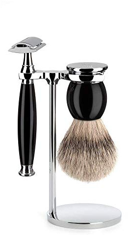 Mühle Sophist Ensemble blaireau à bout argenté et rasoir de sûreté