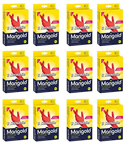 12 x ringblomma latexhandskar den känsliga storleken m i box 2 st