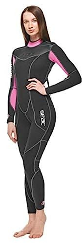 Seac Sense lång, våtdräkt i ett stycke för damer för snorkling och undervattensport, 3 mm superelastisk neopren